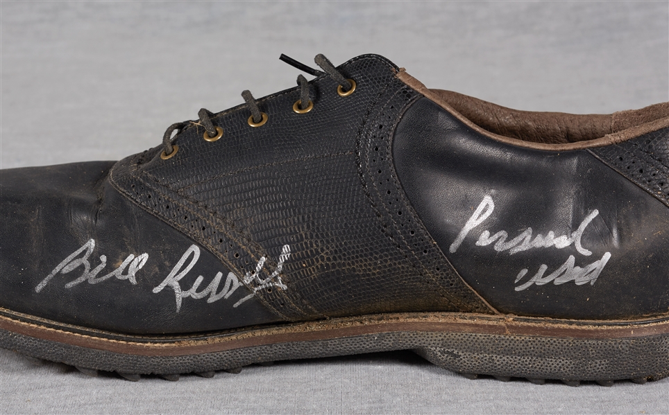 Bill Russell Signed Event-Worn Personal Reebok Golf Shoe (PSA/DNA)