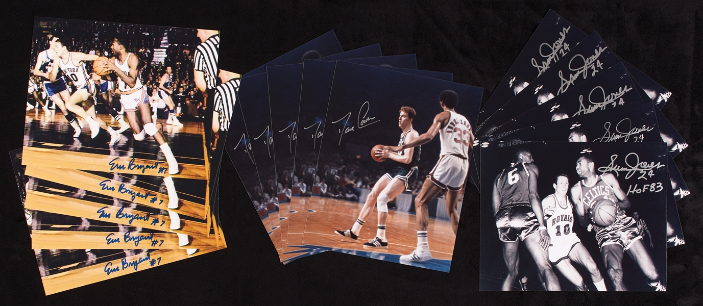 Boston Celtics Greats Signed 8x10 Photos (40) with Cowens, Sam Jones