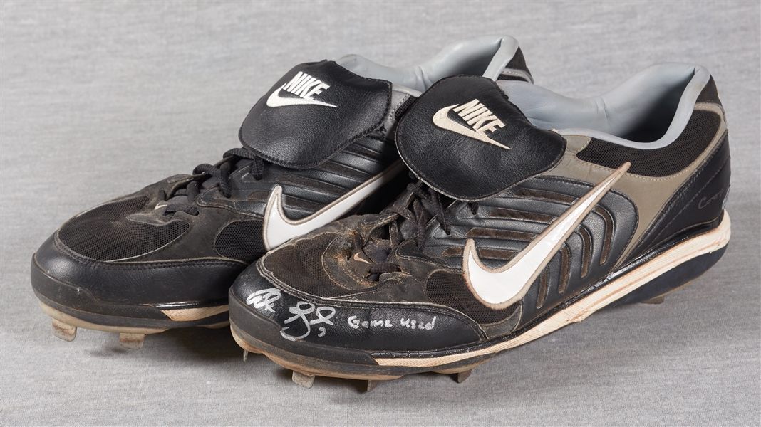 Alex Gordon Game-Used & Signed Nike Cleats Pair (2) Inscribed Game-Used