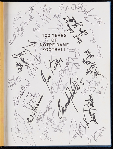 Multi-Signed 100 Years of Notre Dame Football Book Signed by 158 (BAS)