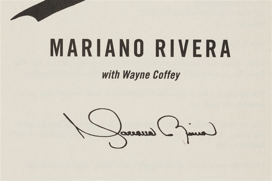 Sports Related Signed Books Group with Mariano Rivera (10)