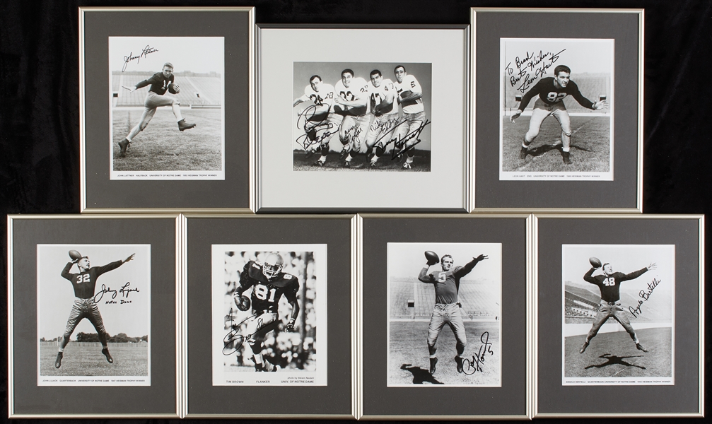 Notre Dame Stars Signed 8x10 Framed Photos (7)