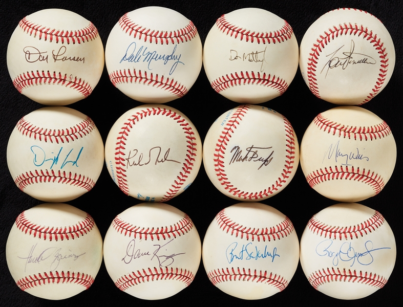 Stars and Name Players Single-Signed Baseball Collection (57)