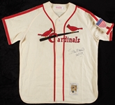 Stan Musial Signed Flannel Jersey (BAS)