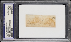 Lou Gehrig Cut Signature (PSA/DNA)