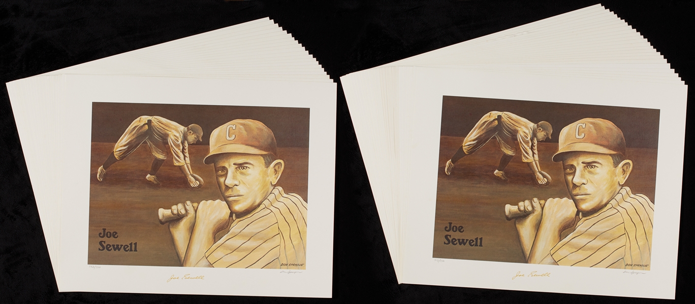 Joe Sewell Signed Don Sprague Lithos (Numbered to 750) (45)