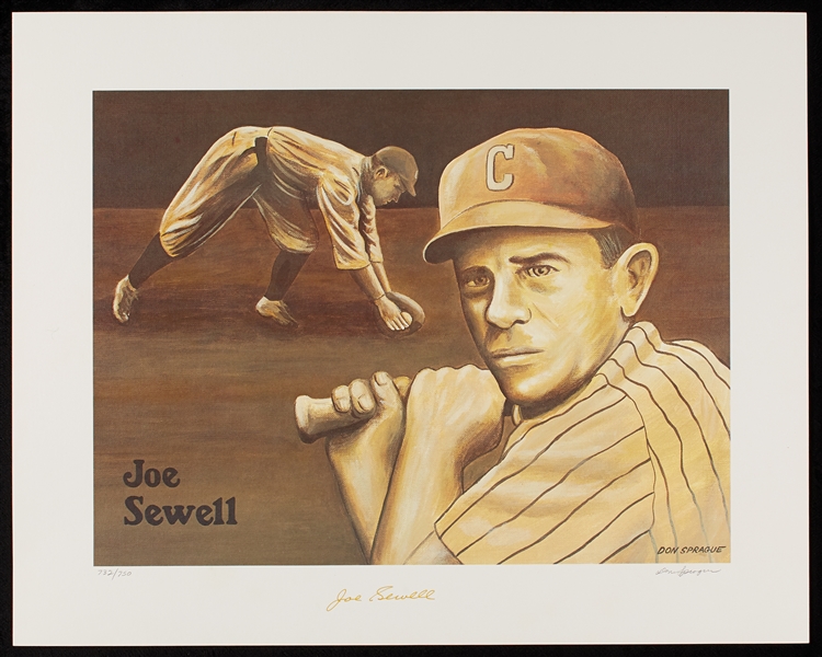 Joe Sewell Signed Don Sprague Lithos (Numbered to 750) (45)