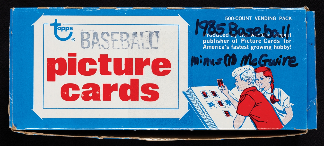 1985 Topps Baseball Searched Vending Box (500)