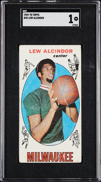 1969 Topps Kareem Abdul-Jabbar RC No. 25 SGC 1