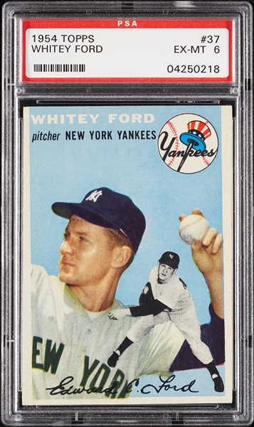 1954 Topps Whitey Ford No. 37 PSA 6