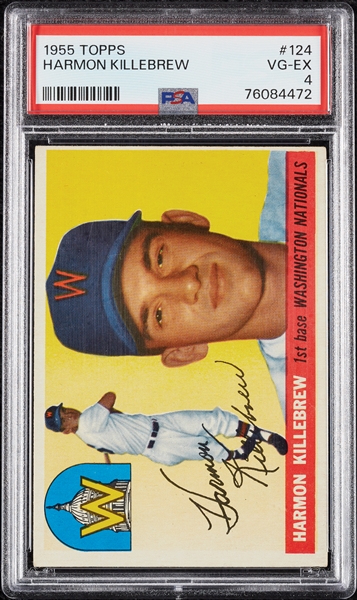 1955 Topps Harmon Killebrew RC No. 124 PSA 4