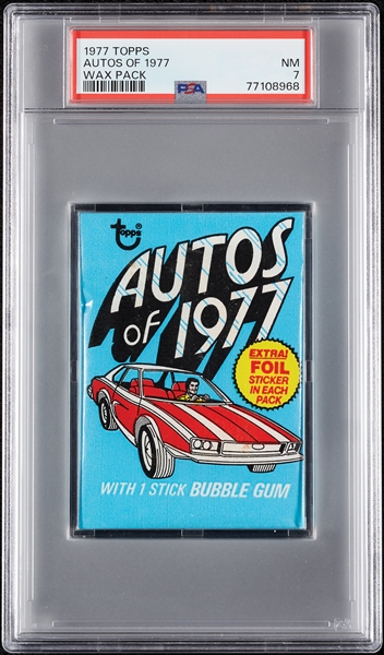 1977 Topps Autos of 1977 Wax Pack (Graded PSA 7)