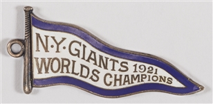 1922 New York Giants Season Pass Pennant Pendant
