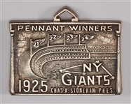 1925 New York Giants Season Pass Polo Grounds Pendant