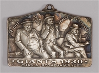 1930 New York Giants Season Pass Comic Pass-Holder Pendant