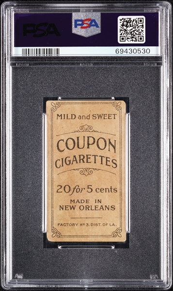 1914 T213 Coupon Cigarettes (Type 2) Bobby Byrne PSA 2