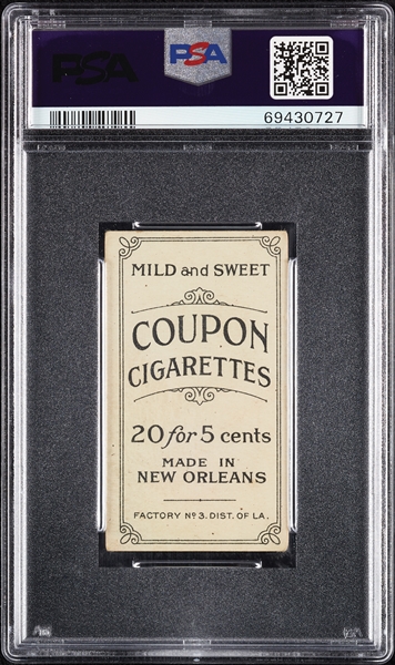 1914 T213 Coupon Cigarettes (Type 2) Danny Murphy PSA 2