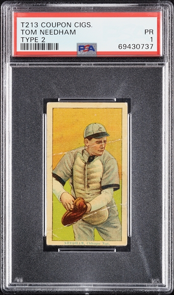 1914 T213 Coupon Cigarettes (Type 2) Tom Needham PSA 1