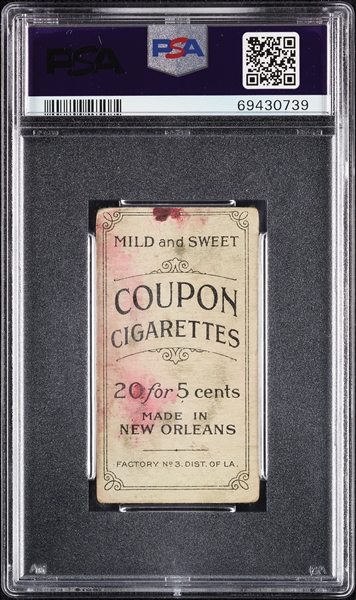 1914 T213 Coupon Cigarettes (Type 2) Tom Needham PSA 1