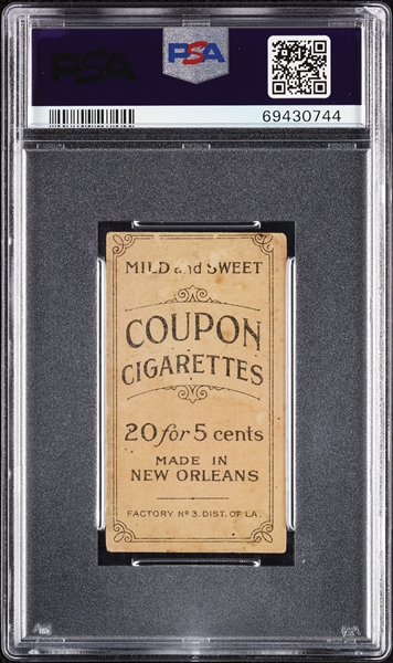 1914 T213 Coupon Cigarettes (Type 2) Rube Oldring Philadelphia Amer. PSA 1