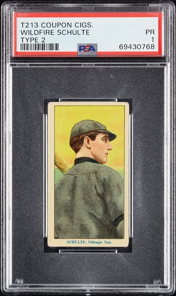 1914 T213 Coupon Cigarettes (Type 2) Wildfire Schulte PSA 1