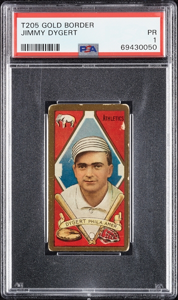 1911 T205 Gold Border Jimmy Dygert PSA 1