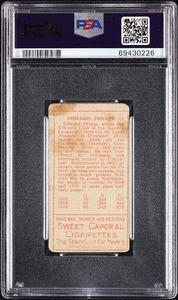 1911 T205 Gold Border E.J. Phelps PSA 1