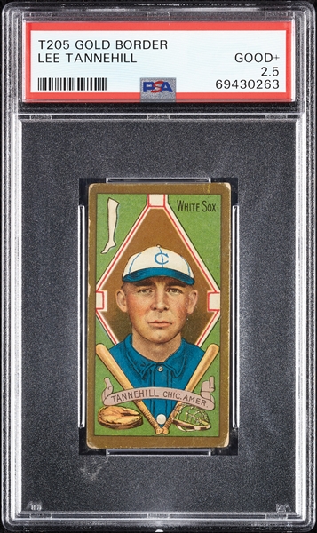 1911 T205 Gold Border Lee Tannehill PSA 2.5