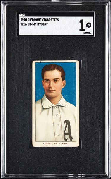 1909-11 T206 Jimmy Dygert SGC 1