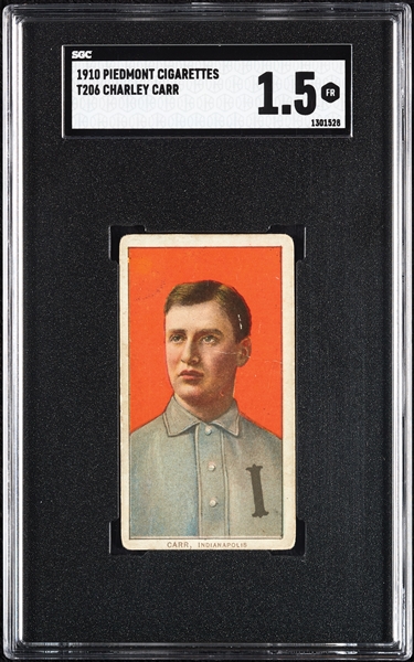 1909-11 T206 Charley Carr SGC 1.5