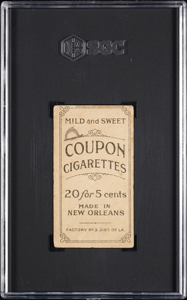 1914 T213 Coupon Cigarettes (Type 2) Dode Paskert Philadelphia Nat. SGC 1