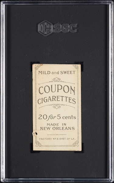 1914 T213 Coupon Cigarettes (Type 2) Ed Willett St. Louis SGC 1