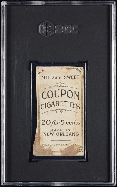 1914 T213 Coupon Cigarettes (Type 2) Sherry Magee Philadelphia Nat. SGC Authentic