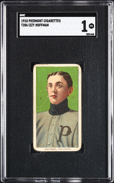 1909-11 T206 Izzy Hoffman SGC 1