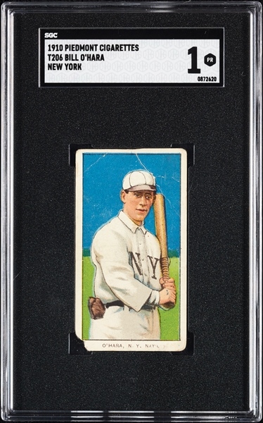 1909-11 T206 Bill O'Hara New York SGC 1