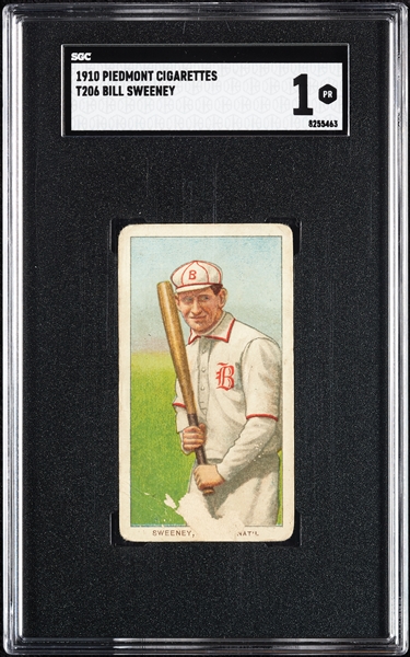 1909-11 T206 Bill Sweeney SGC 1