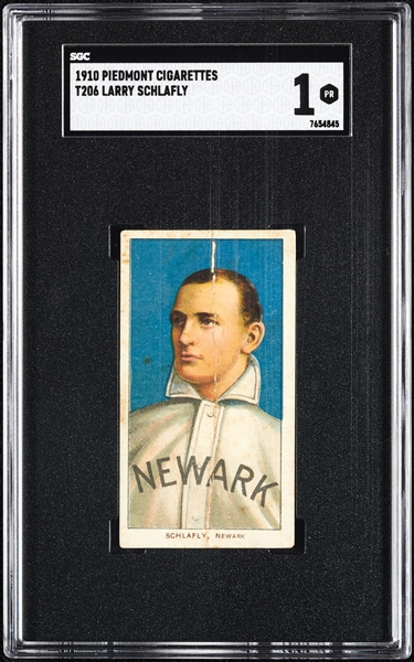 1909-11 T206 Larry Schlafly SGC 1