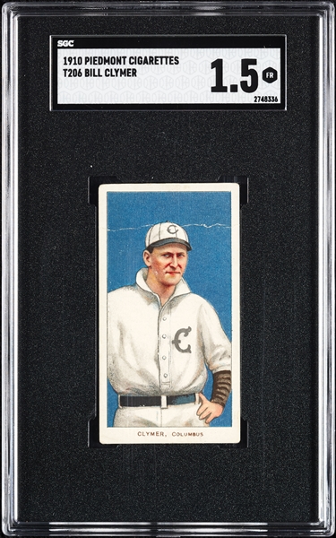 1909-11 T206 Bill Clymer SGC 1.5