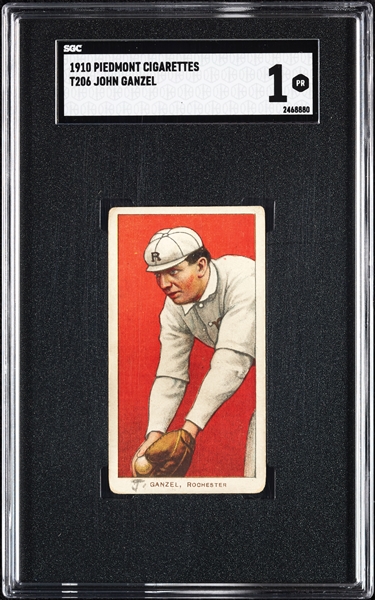 1909-11 T206 John Ganzel SGC 1