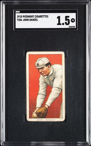 1909-11 T206 John Ganzel SGC 1.5