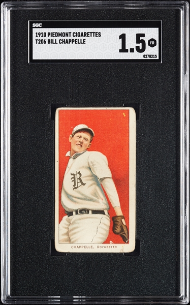 1909-11 T206 Bill Chappelle SGC 1.5