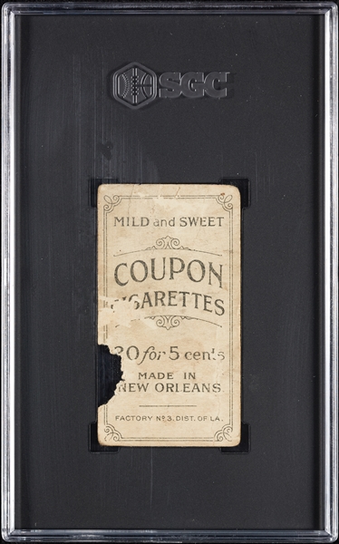 1914 T213 Coupon Cigarettes (Type 2) Larry Doyle Batting SGC Authentic