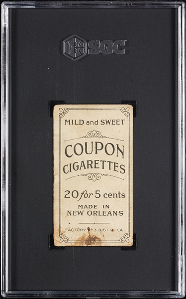 1914 T213 Coupon Cigarettes (Type 2) George McQuillan Pittsburgh Nat. SGC 1