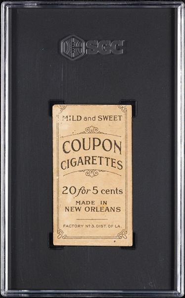 1914 T213 Coupon Cigarettes (Type 2) Mike Donlin .300 Batter 7 Years SGC 1.5