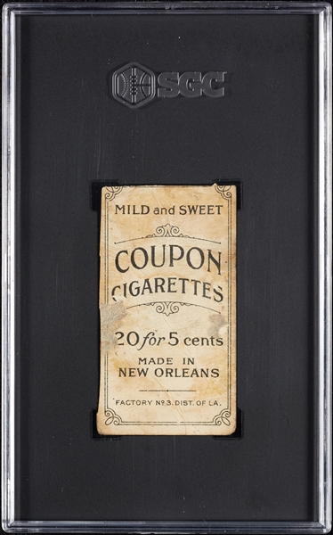 1914 T213 Coupon Cigarettes (Type 2) Danny Murphy SGC Authentic