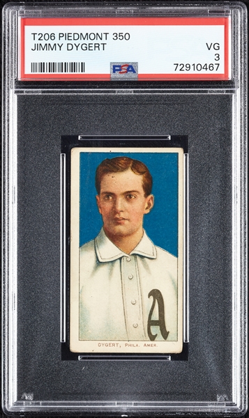 1909-11 T206 Jimmy Dygert PSA 3