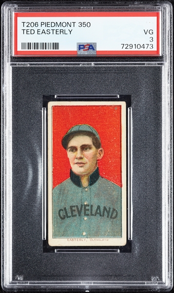 1909-11 T206 Ted Easterly PSA 3