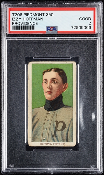 1909-11 T206 Izzy Hoffman Providence PSA 2