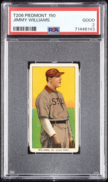 1909-11 T206 Jimmy Williams PSA 2