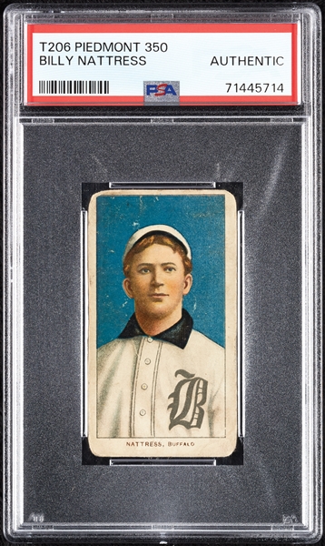 1909-11 T206 Bill Nattress PSA Authentic